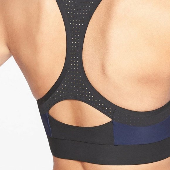 Athleta Bonaire Bikini Top size M Navy/Black - Picture 2 of 5